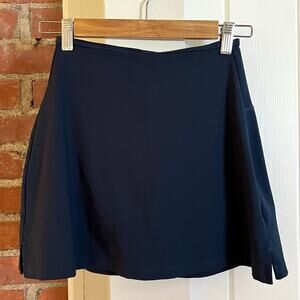 Girlfriend Collective Skyline Navy Sport Skort Skirt Shorts Pockets Size S
